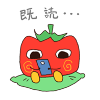 Tomato-cyan sticker #6471788