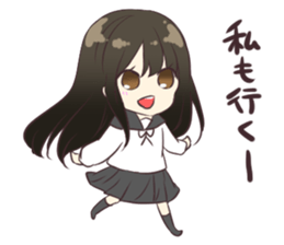 Girl of the high school student Ver.2 sticker #6472130