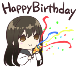 Girl of the high school student Ver.2 sticker #6472146