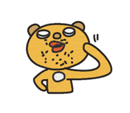 The mustache of the bear sticker #6472152