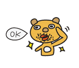 The mustache of the bear sticker #6472153