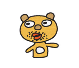 The mustache of the bear sticker #6472155