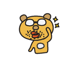 The mustache of the bear sticker #6472161