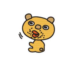 The mustache of the bear sticker #6472163