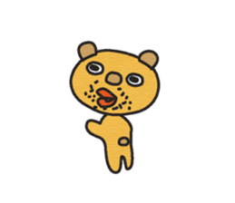 The mustache of the bear sticker #6472164