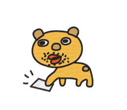 The mustache of the bear sticker #6472165