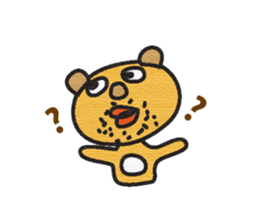 The mustache of the bear sticker #6472166