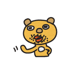 The mustache of the bear sticker #6472167