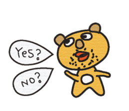 The mustache of the bear sticker #6472183