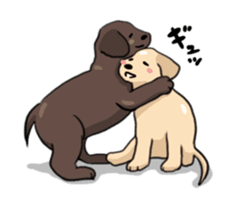 Puppies of Labrador Retriever sticker #6472306
