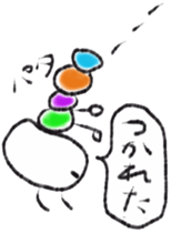 Daily life of a green caterpillar 2 sticker #6472574