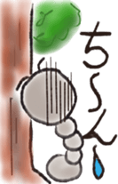 Daily life of a green caterpillar 2 sticker #6472576