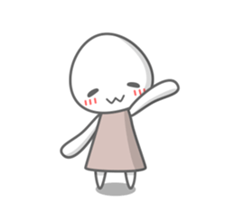 Egg white sticker sticker #6473752