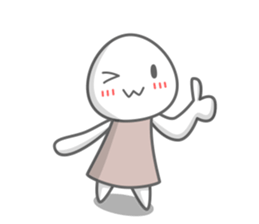 Egg white sticker sticker #6473754