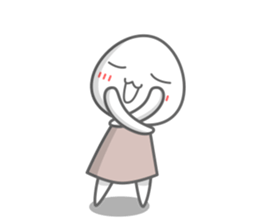 Egg white sticker sticker #6473757