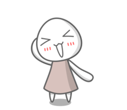 Egg white sticker sticker #6473758