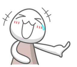 Egg white sticker sticker #6473760