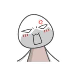 Egg white sticker sticker #6473761