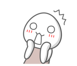 Egg white sticker sticker #6473762