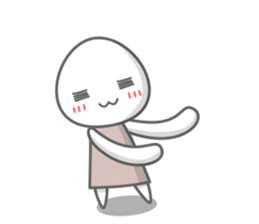 Egg white sticker sticker #6473765