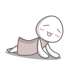 Egg white sticker sticker #6473767