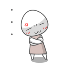 Egg white sticker sticker #6473770