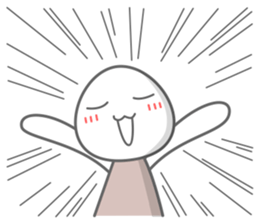 Egg white sticker sticker #6473771