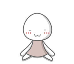 Egg white sticker sticker #6473772