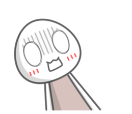 Egg white sticker sticker #6473773