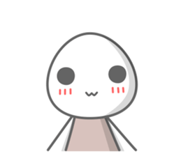 Egg white sticker sticker #6473774