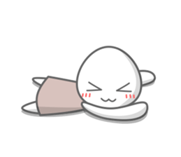 Egg white sticker sticker #6473779