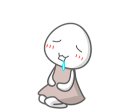 Egg white sticker sticker #6473787