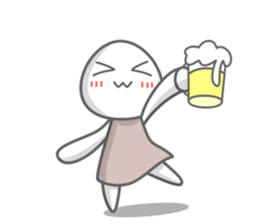 Egg white sticker sticker #6473788