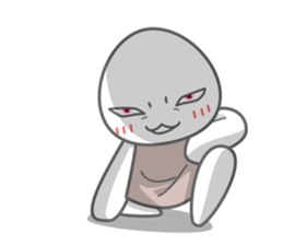 Egg white sticker sticker #6473791