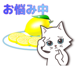 Vivid color! cute cat small snow series sticker #6473798