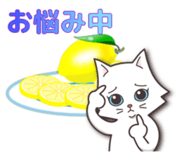 Vivid color! cute cat small snow series sticker #6473798