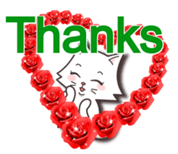 Vivid color! cute cat small snow series sticker #6473816