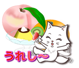 Vivid color! cute cat small snow series sticker #6473820