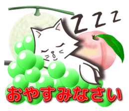 Vivid color! cute cat small snow series sticker #6473831