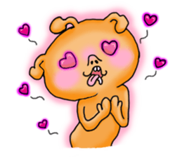 Mysterious orange alien sticker #6474200