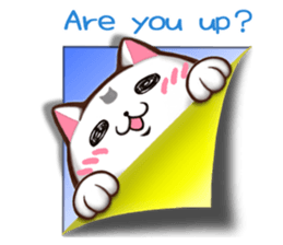 Chiratto Nyanzu (English version) sticker #6474475