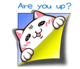 Chiratto Nyanzu (English version) sticker #6474475