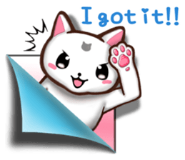 Chiratto Nyanzu (English version) sticker #6474476