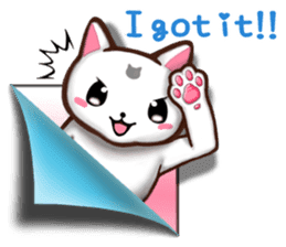 Chiratto Nyanzu (English version) sticker #6474476