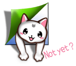 Chiratto Nyanzu (English version) sticker #6474480