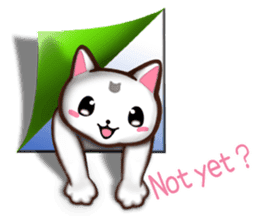 Chiratto Nyanzu (English version) sticker #6474480