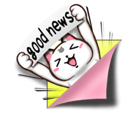 Chiratto Nyanzu (English version) sticker #6474482