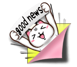 Chiratto Nyanzu (English version) sticker #6474482