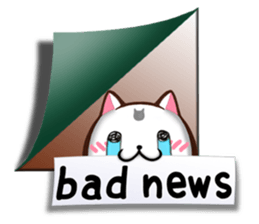 Chiratto Nyanzu (English version) sticker #6474483