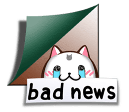 Chiratto Nyanzu (English version) sticker #6474483